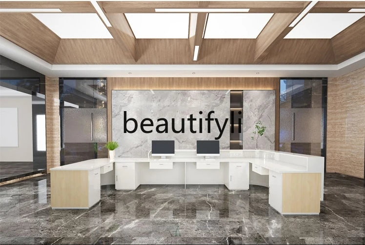 Company paint front desk reception desk beauty salon curved bar hotel welcome desk old age checkout page nurse station