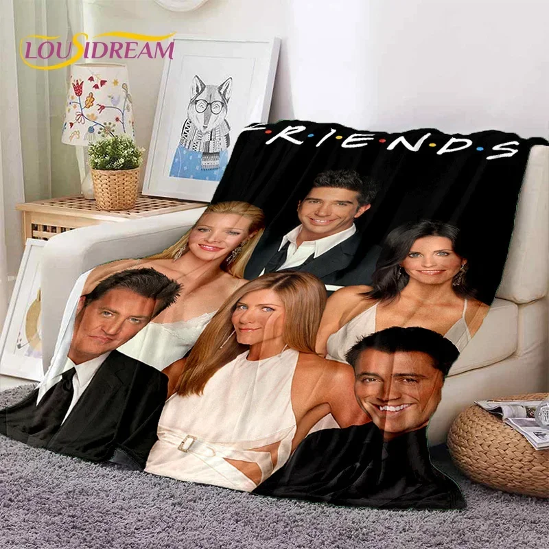 

Новейшее флисовое 3D-одеяло с принтом «Друзья» для кроватей, спален, диванов, пикников, плед для отдыха на природе, подарок для детей
