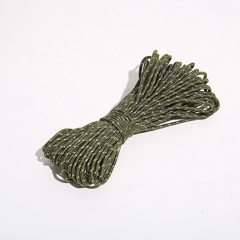 20m 3mm Reflektierendes Paracord Zeltseil Camping Markisenleine Abspannleine – Detail 3