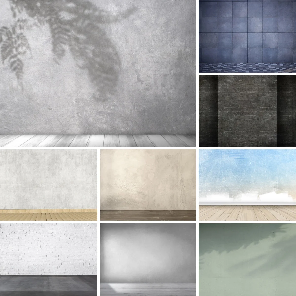 Abstract Brick Wall Photography Backdrop Shadow Reflection Weeding Birthday Party Room Decor Adults Portrait Photo Background