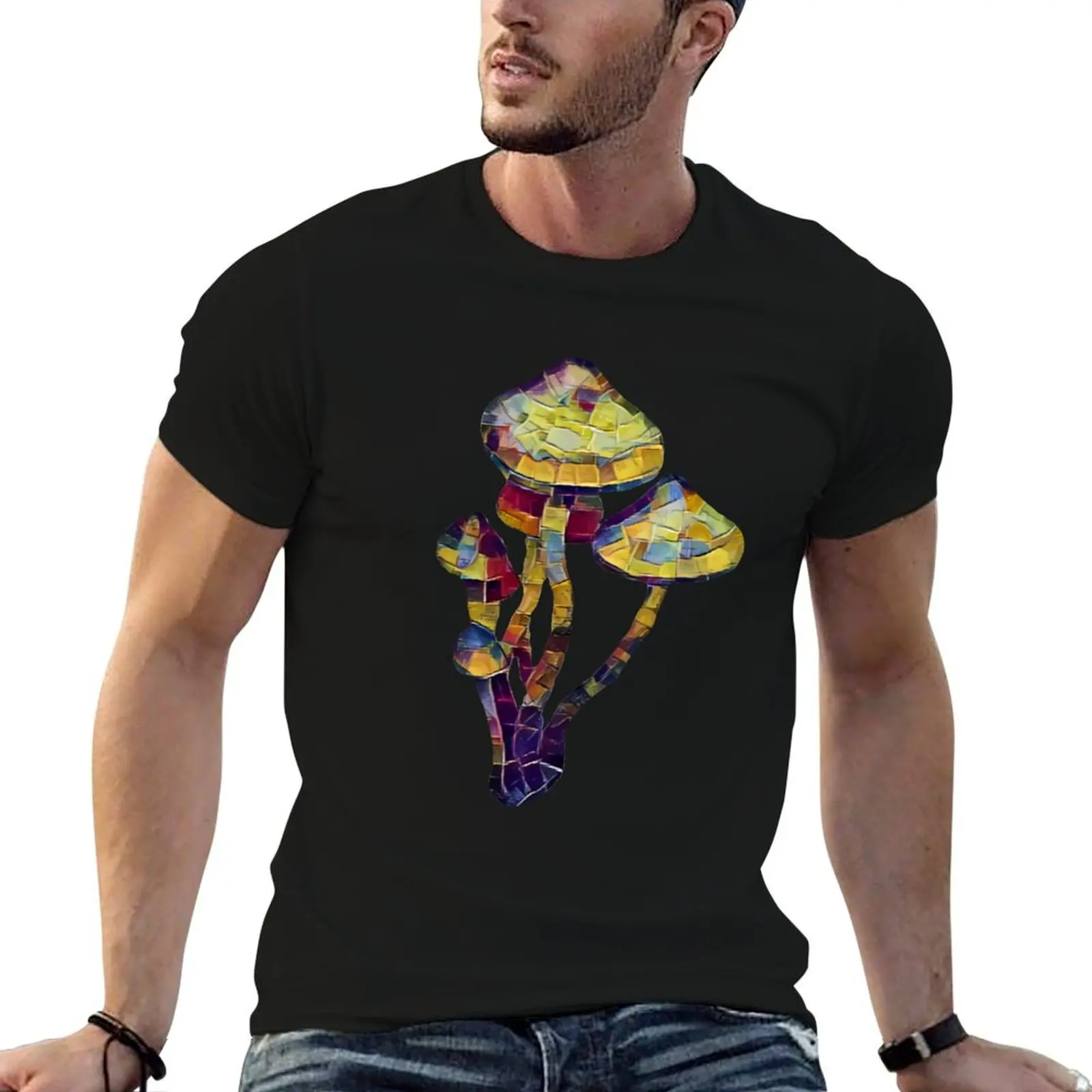 Azurescens collage T-Shirt Creative Graphic Tee Shirt