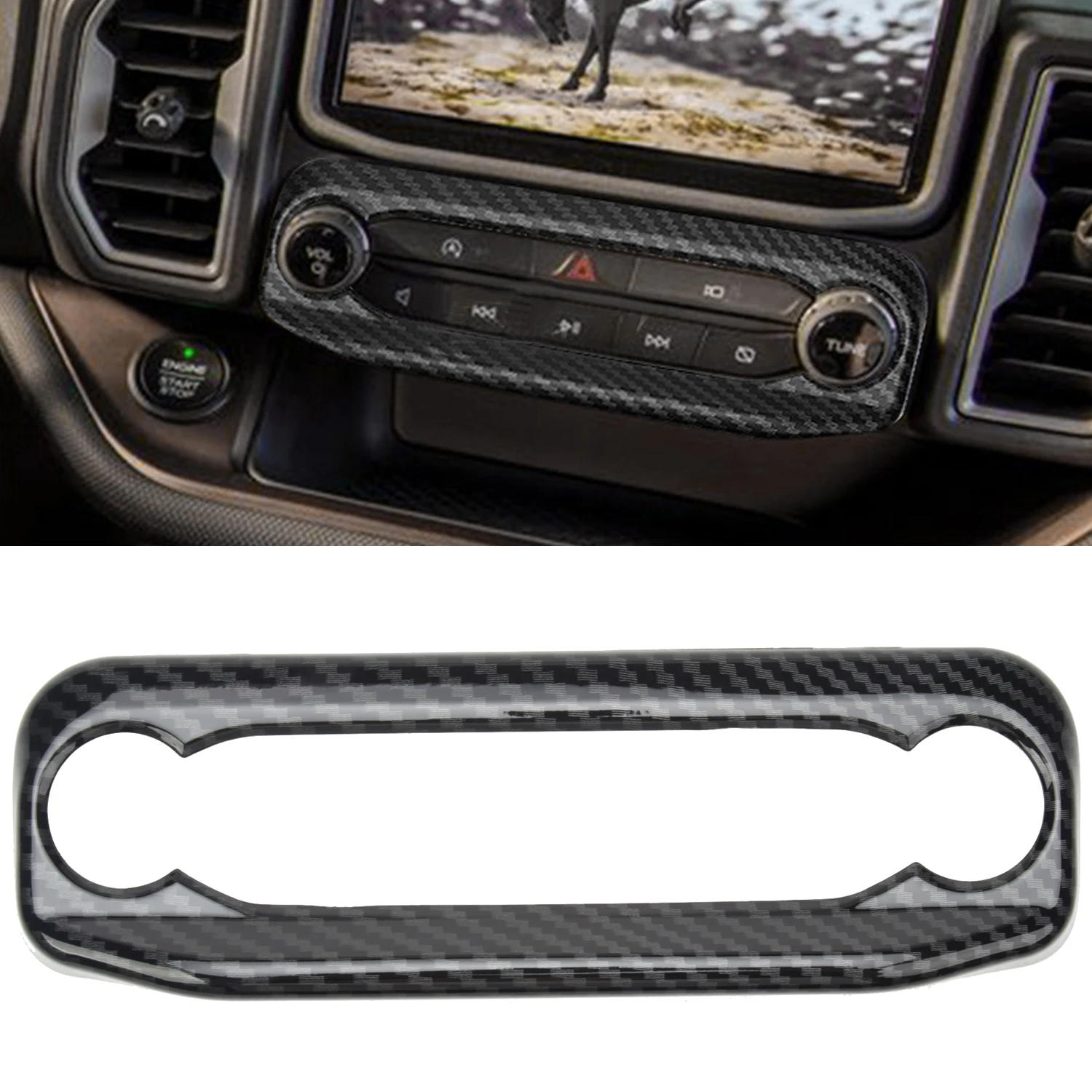 

Car Products Fit for Ford Bronco Sport CX430 2021 Accessories Console GPS Navigation Protector Sticker Cover 1pcs Interior Parts