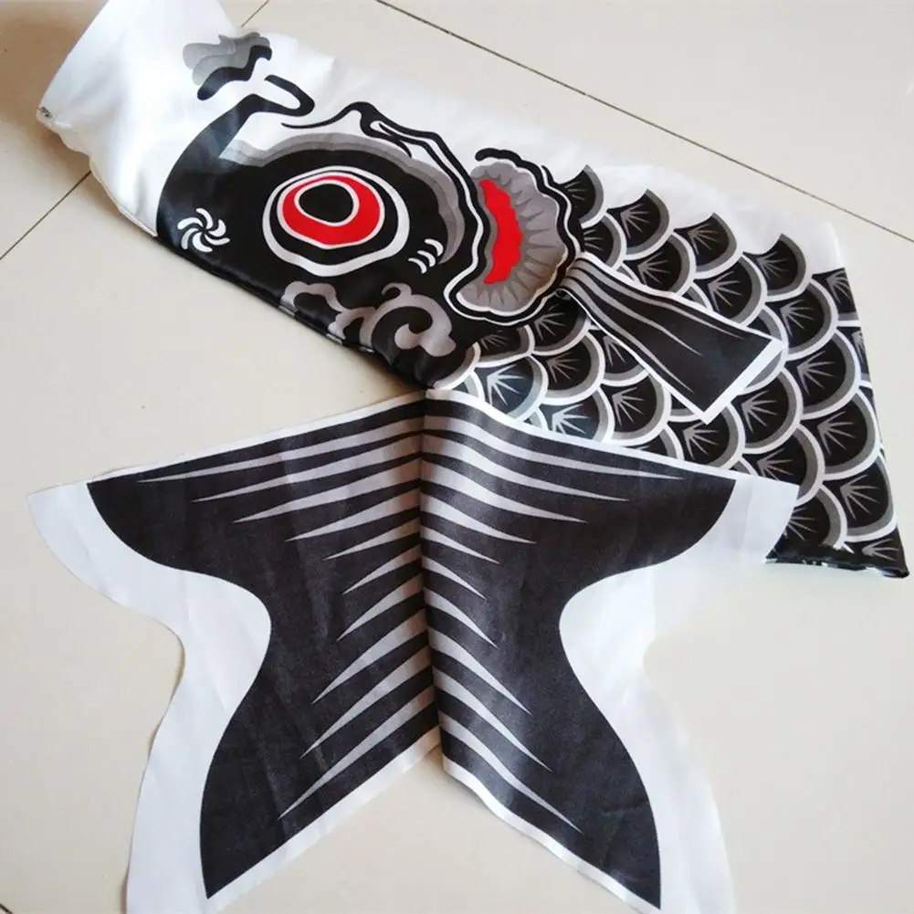 Japanese Carp Windsock Flag Japan Cartoon Satin Dragon Boat Carp Windsock Streamer Festival Accessory