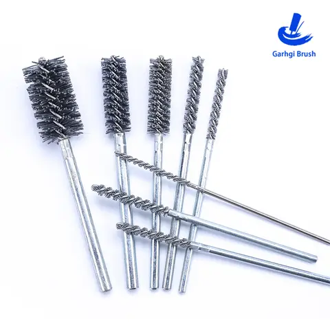 Abrasive Nylon Wire Brushes Silicon Carbide Diameter 1.5-60mm 800Grits Drill Power Tool Pipe Cleaning Deburring Brush Manually