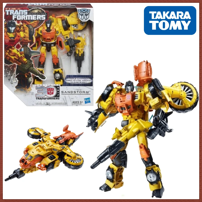 In Stock TM Transformers G Series 30th Anniversary V-Class Sandstorm Collect Figure Anime Robot Anime Action Models Gifts Stitch