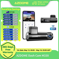 AZDOME Dash Cam M330 1296P Car WiFi Camera EN Voice Control Car DVR Night Vision G-Sensor Loop Recording 24H Parking Monitor