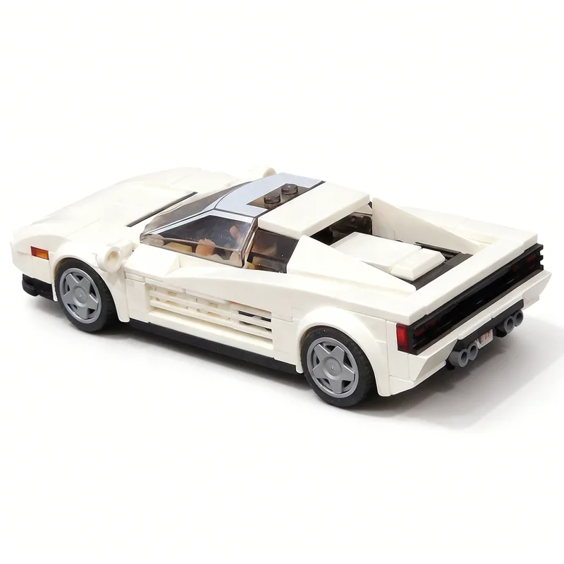 310pcs MOC Testarossa Miami Vice City Champions Model Building Blocks Toys Construction Creative Education Christmas Gifts Brick