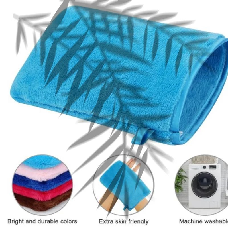 1 قطعة مزيل ماكياج ملون التطهير قفازات قابلة لإعادة الاستخدام لينة ستوكات العناية بالوجه منشفة الجمال الوجه التطهير القماش العناية بالبشرة