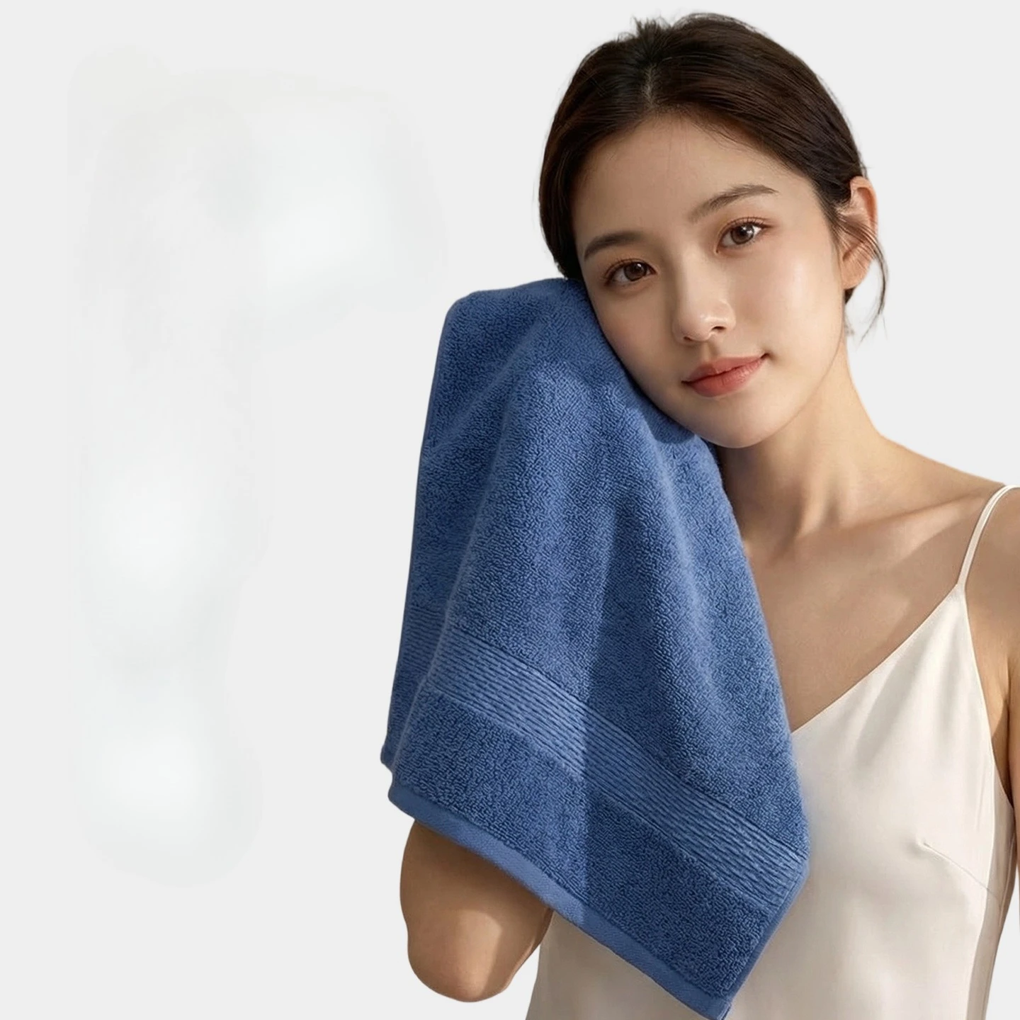 Extra-Long-Staple Cotton Towel 100% Cotton Highly Absorbent Face Towel Soft Gentle A-Class Certified Pure Cotton Bath Towel