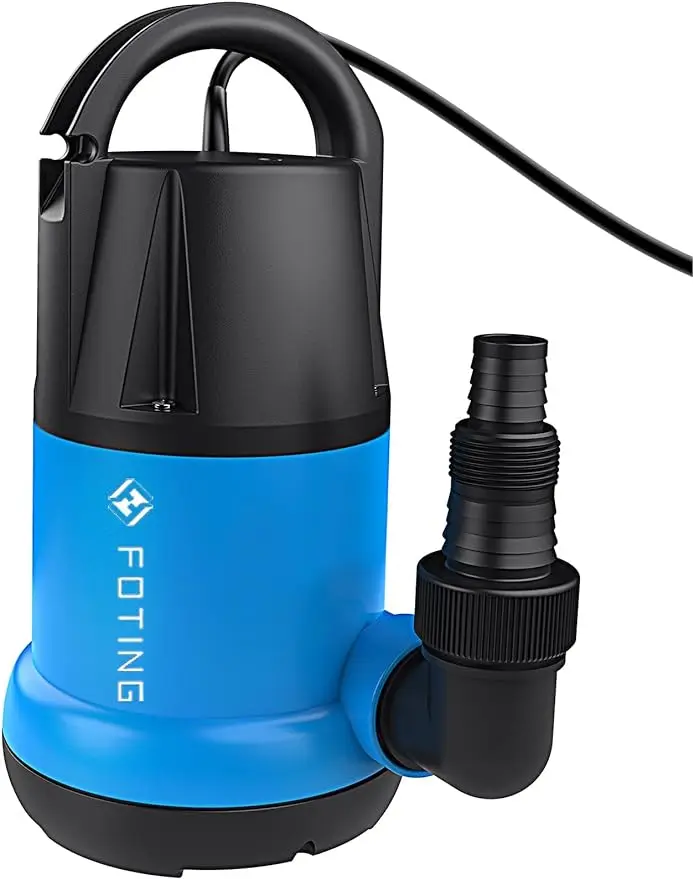 

Sump Pump Submersible 1HP Clean/Dirty Water Pump 3960 GPH Portable Utility Pump for Swimming Pool Garden Pond Basement