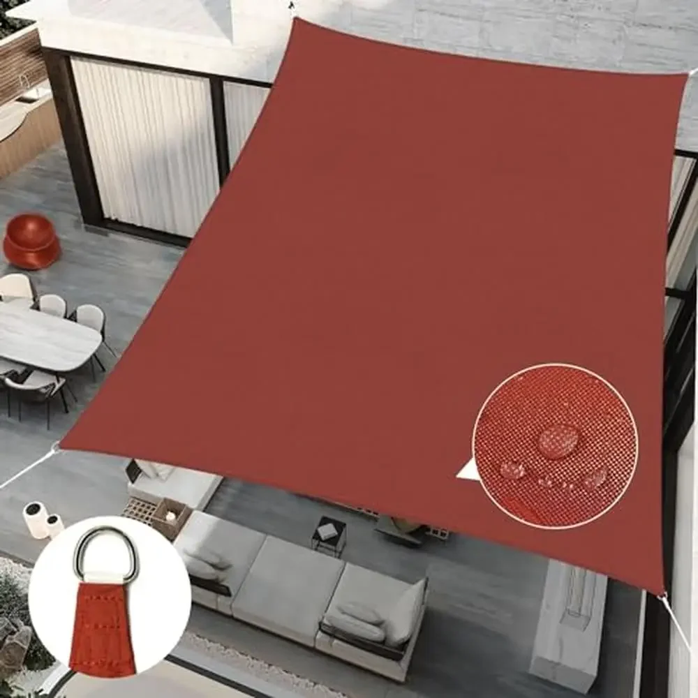 

Sun Sail Canopy 12x16 Rectangle UV Block Water Resistant Outdoor Patio Garden Beach Carport Kit