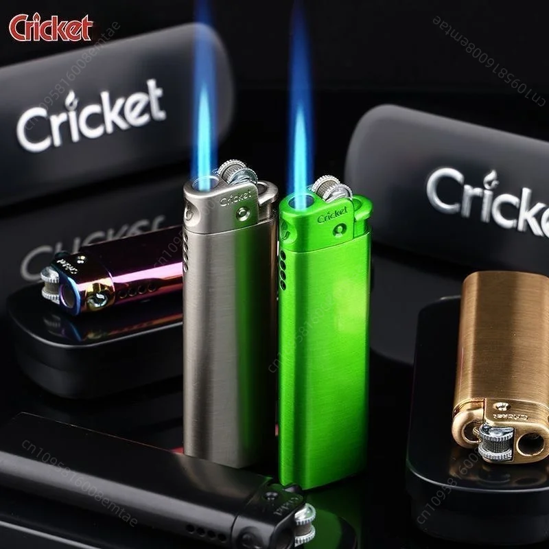 Cricket metal grinding wheel direct gas lighter, available in multiple colors, cigarette accessories, holiday gifts