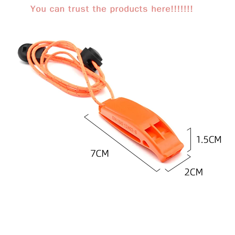Portable Sports Emergency Double Pipe Whistle Outdoor Survival Whistle Match Safety Whistles Hiking Rescue Swimming Loud Whistle