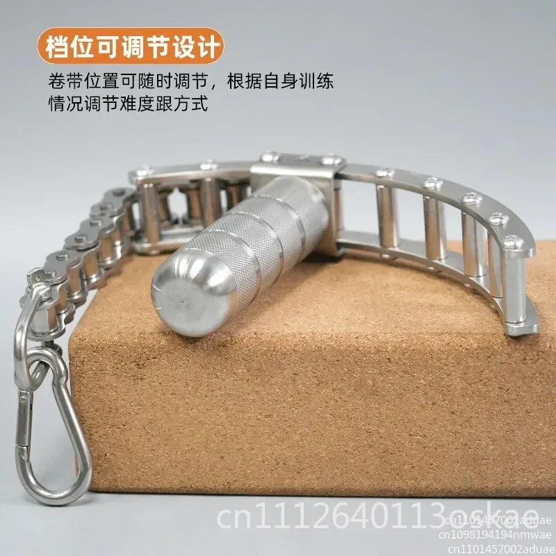 Adjustable Stainless Steel Wrist Wrestling Strength Training Device Handle for Enhanced Grip And Fitness Length Customizable