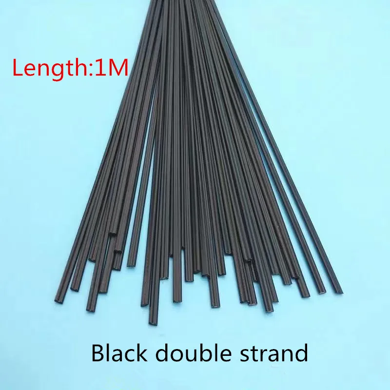 20Pcs/pack Black PP Plastic Welding Rods 2.5mmX5mmX1000mm For Welding Torches Car Bumper Repair Welder Tools