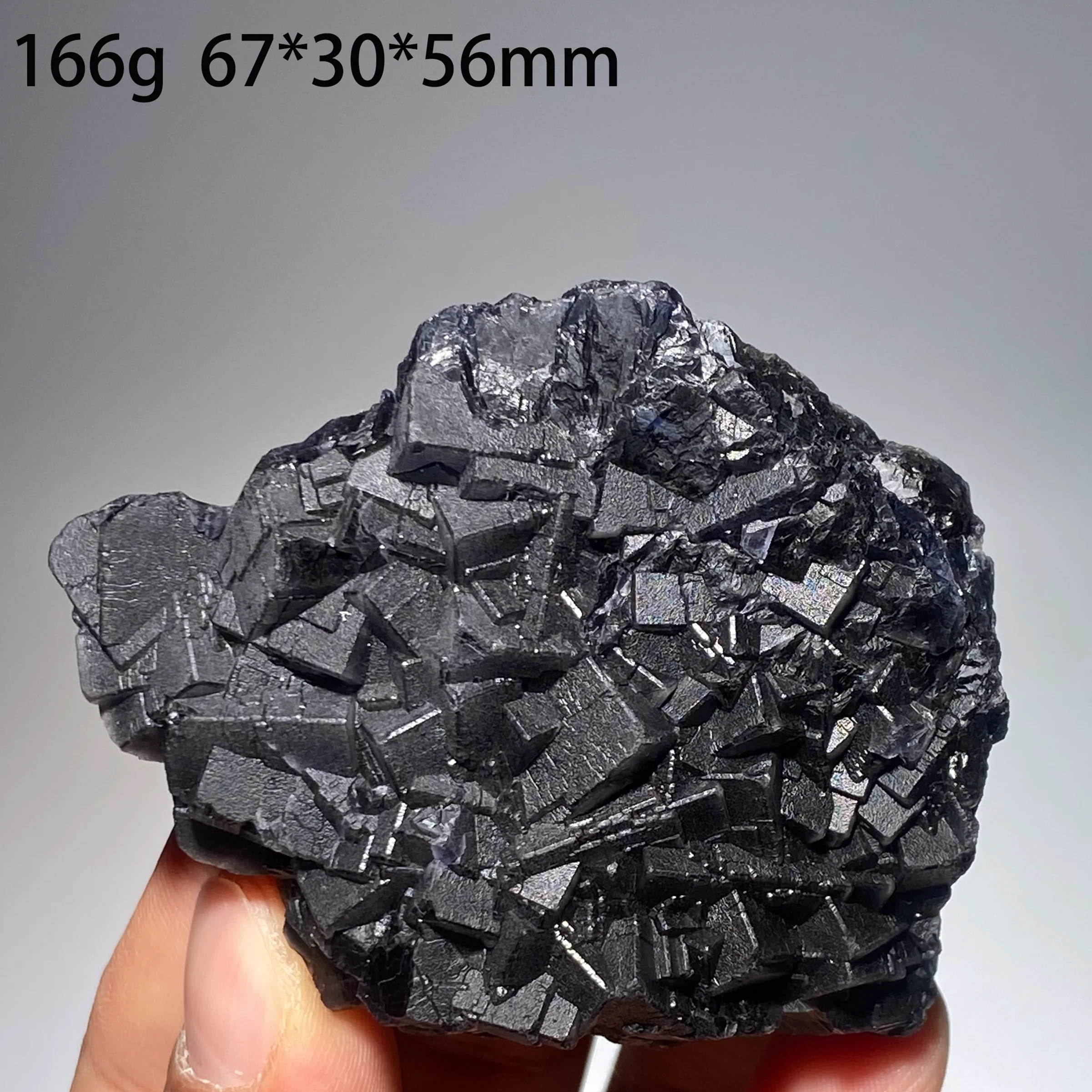 Natural Black Rose Fluorite Crystal Cluster from Pakistan Fluorescent Specimen Healing Gift Decorative Collectible Item