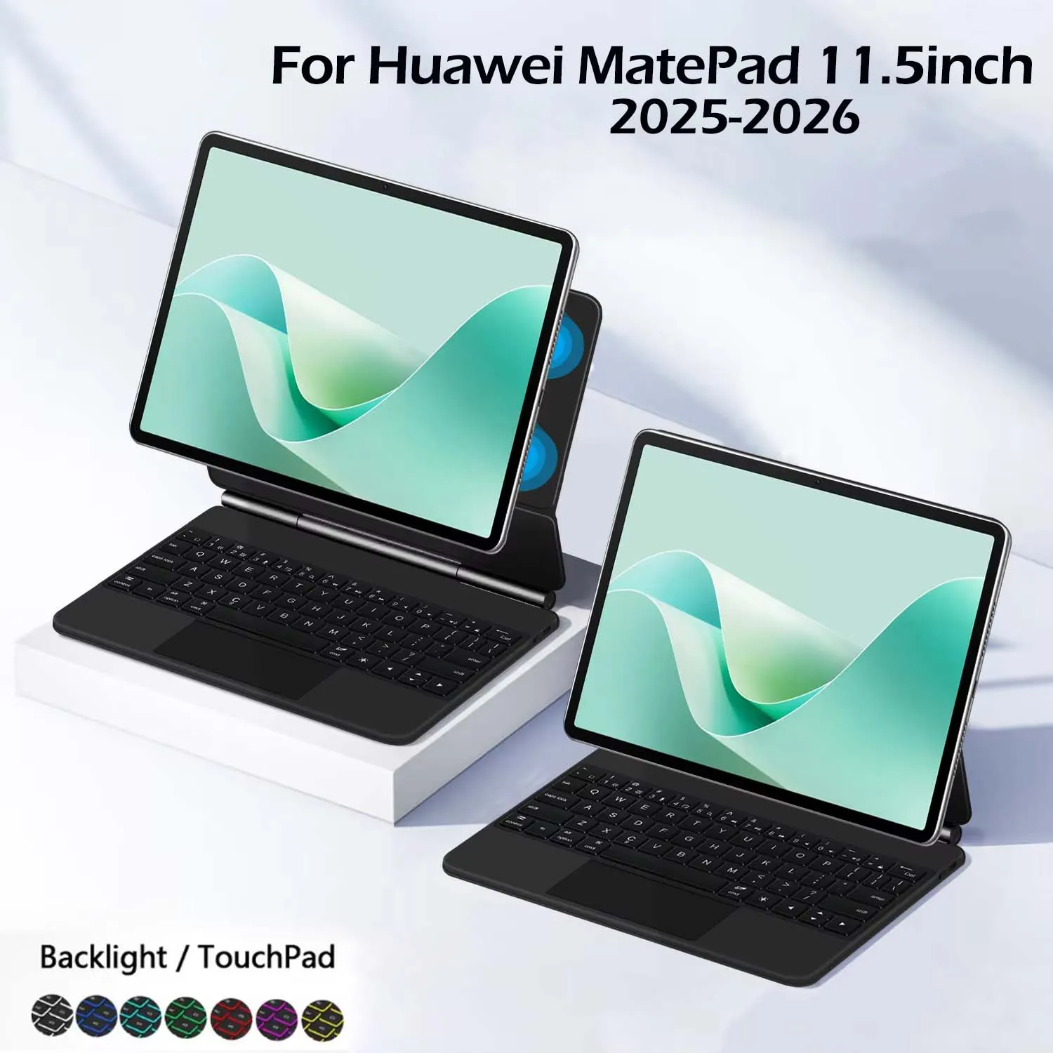 Backlight Magic Keyboard Case For Huawei MatePad 11.5inch 2025 2026 TXZ-W09 W10 Tablet Smart TouchPad Folio Cover Russian German