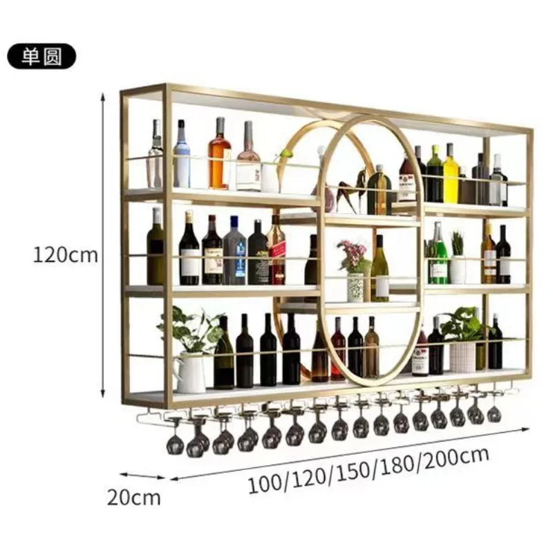 Curio Cabinet Wine Bottle Rack Modern Bar Simple Storage Closet Assemble Multifunctional Kitchen Cottage Mesas Home Furniture