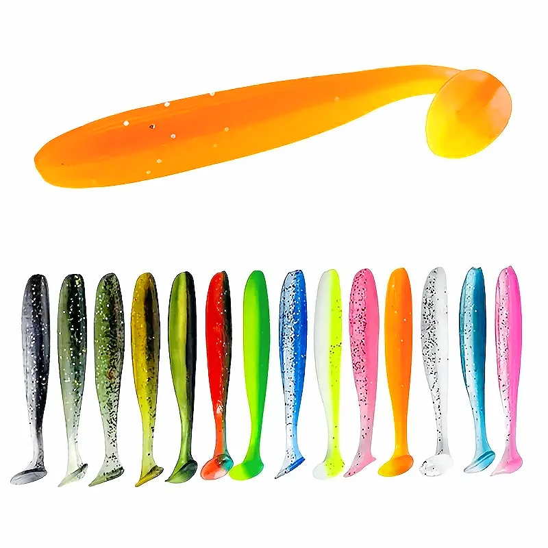 

Soft Baits Fishing Lures 10Pcs 6/7/9/12cm Artificial Silicone Shad for Trout Carp Artificial Sinking Shiner Wobblers Tackle