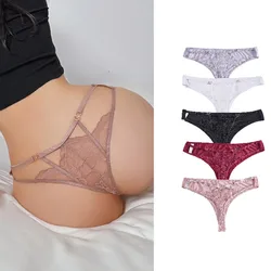 SP&CITY Thin Lace Embroidery Sexy G-string Hollowed Out Heart-shaped Buckle Mesh Underwear For Women Breathable Ice Silk Briefs