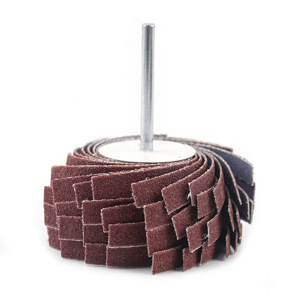 80~600 Grit Wood Metal Emery Paper Derusting Buffing Polishing Abrasive Grinding Head Burr Removal Sanding Cloth Wheel