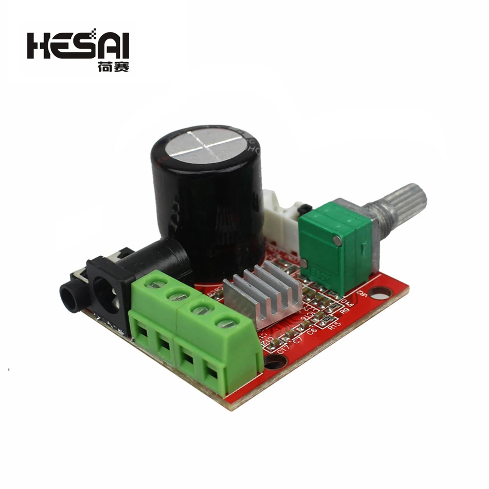 12V 2X10W Hi-Fi Stereo Audio Amplifier Board Module PAM8610 Dual D-Class Channel for Audio Projects