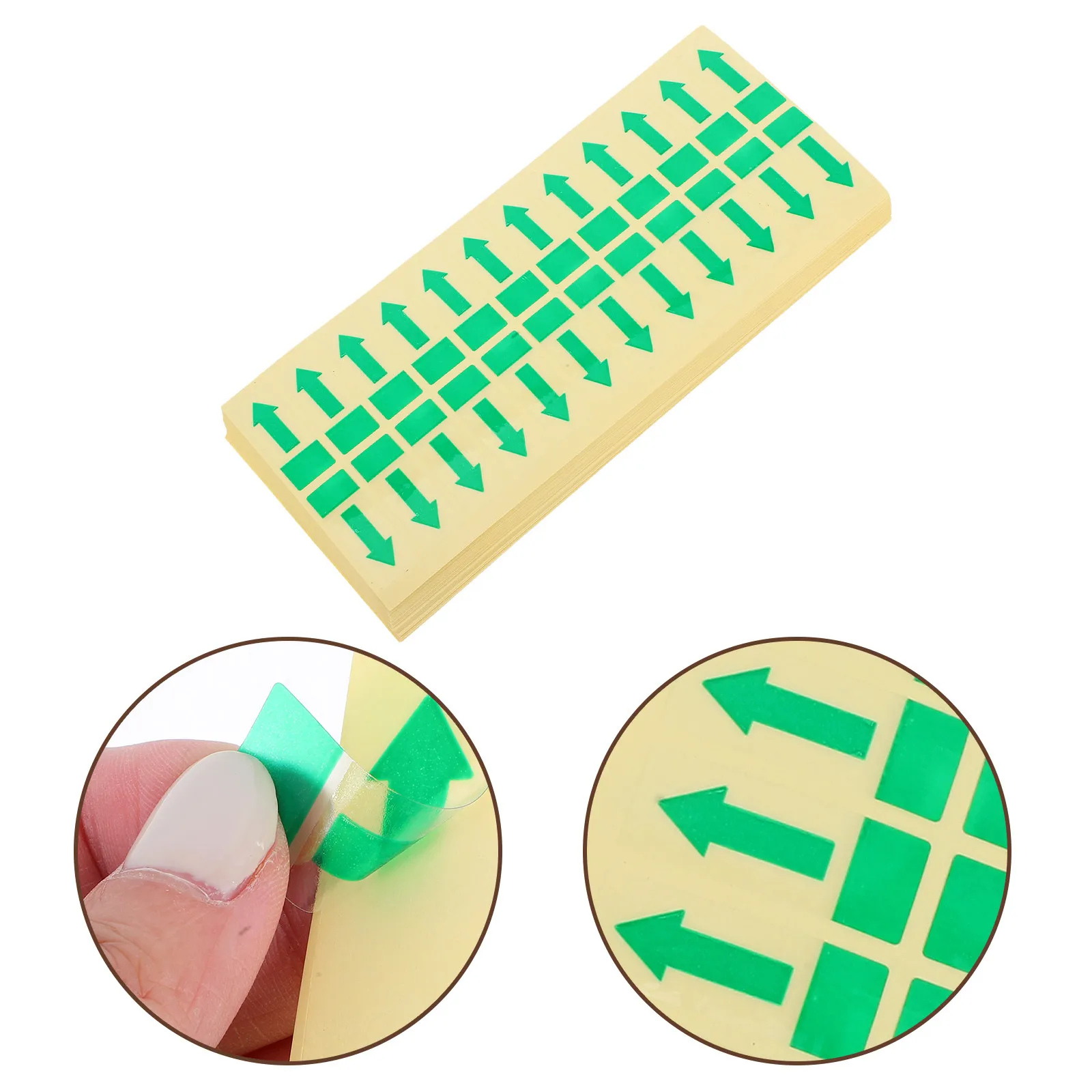 

1000Pcs Arrow Decals for Envelopes Transparent with Red Arrow Seal Fixing Labels for Garbage Bags 40x15mm Instructional Marking