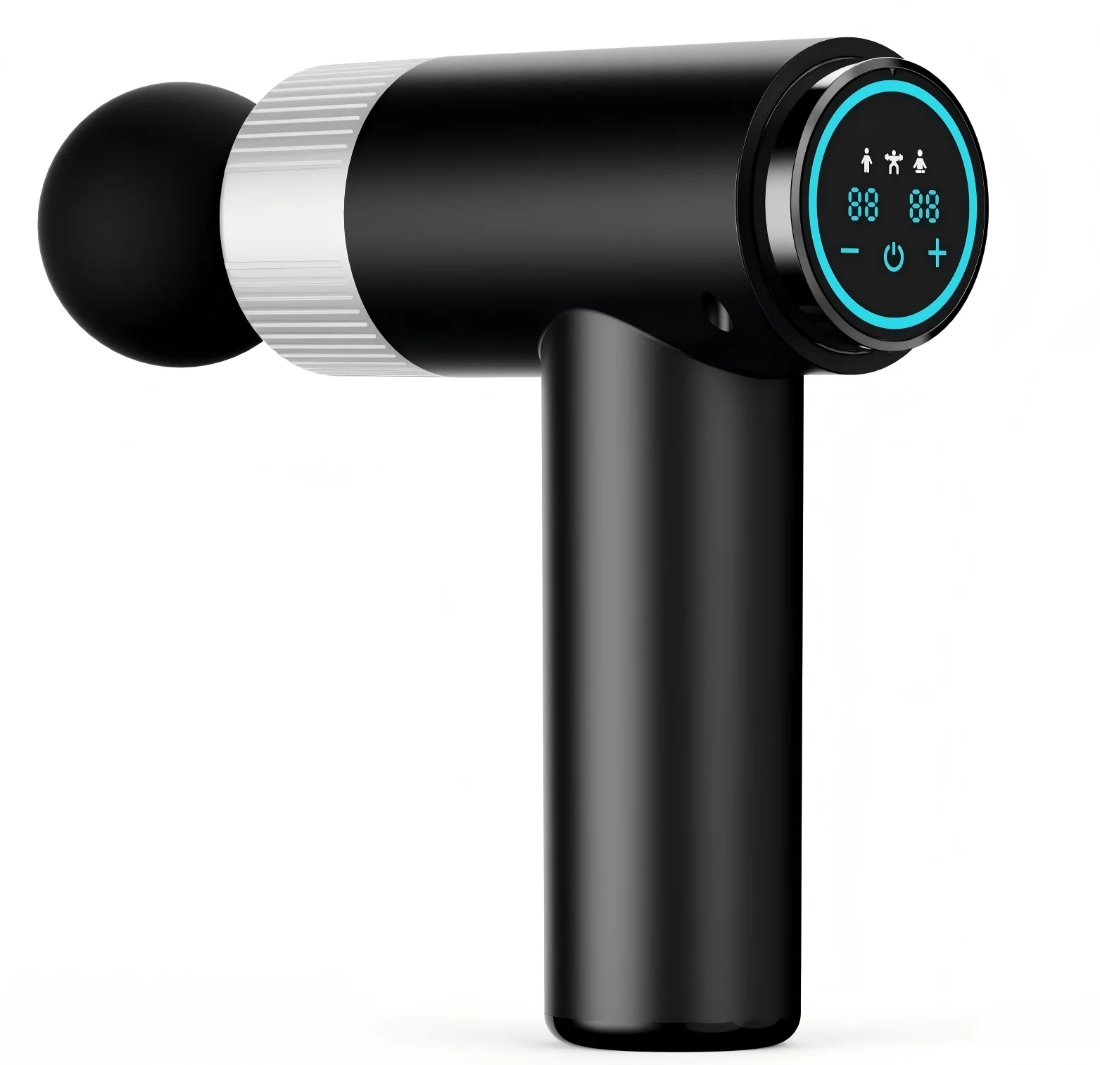 Massage gun for deep tissue, back massager for athletes, muscle massage gun for pain relief, and LED display