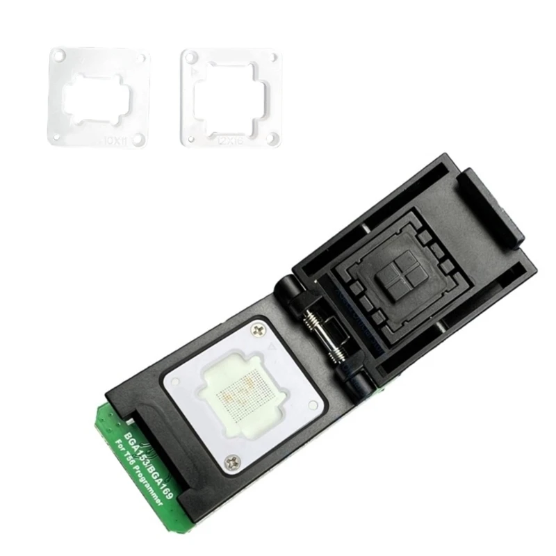 Adaptateur professionnel EMMC BGA153 / BGA169 avec support sonde 2x pour programmeur T56