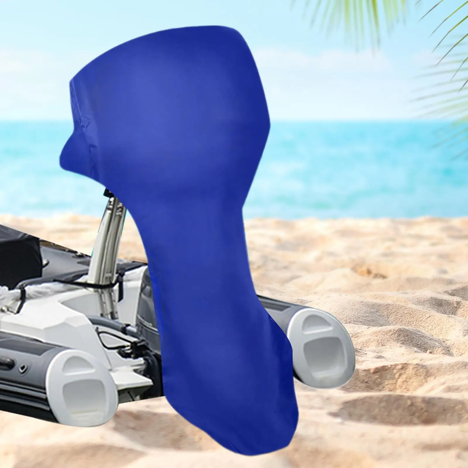 Outboard Motor Cover Sunproof Waterproof Oxford Cloth Blue Adjustable Hood Protector for Boat Engine Outboard Accessories
