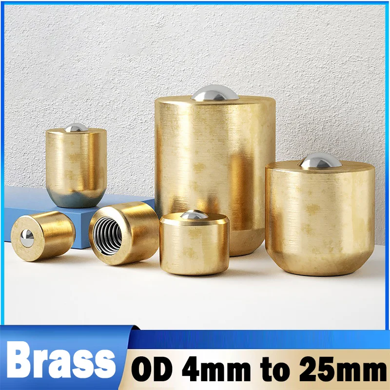 Brass Push-Button Oiler OD 4mm~25mm Press-Fit Ball Oilers for Gas Engines, Motor Oil, Grease,Oil Cup,Spring Nozzle Grease Oiler