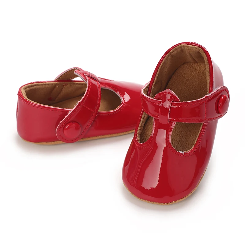 5-Farben neue 0-18mmonate rretr Mary Jane Frühling Babys chuhe Pu Neugeborene Mädchen Schuhe erste Wanderer Prinzessin Bowknot Baby Prewalke – Detail 13