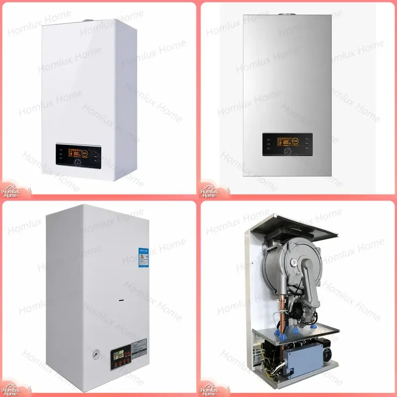 Wall Mounted Gas Combination Boiler 28kW Condensing Convection Heater Central Heating System with Remote Control Overheat