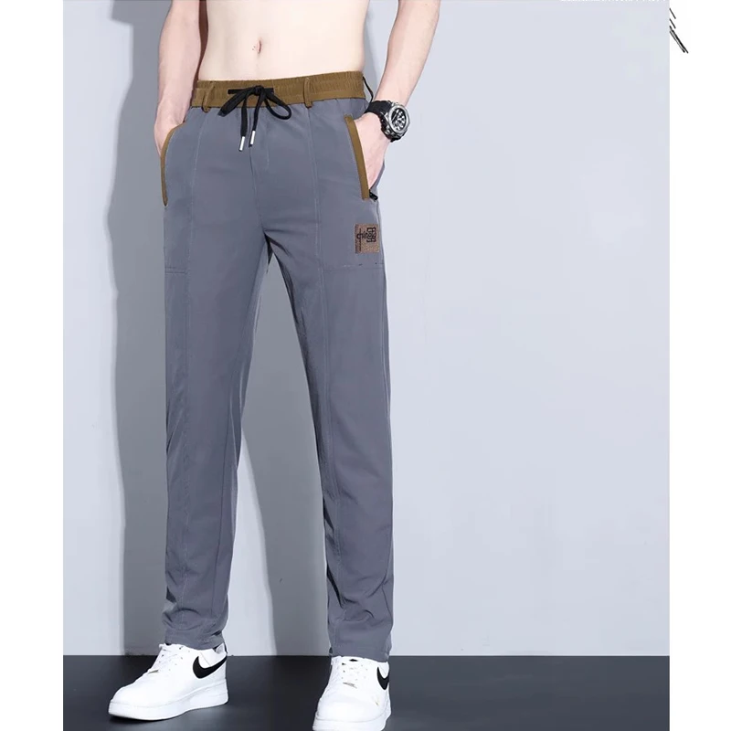 Men's new straight leg all-in-one baggy large-size overalls autumn and winter fashion brand elasticated waist sports casual pant