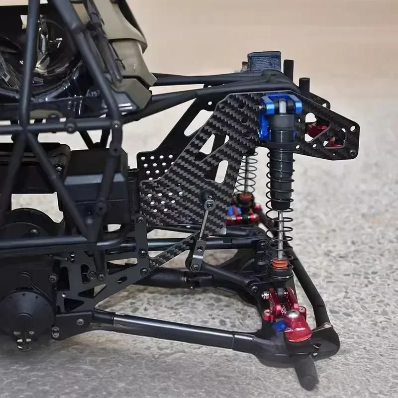Placa de proteção universal traseira dianteira de fibra de carbono para losi lmt 4wd eixo sólido monster truck 1/8 rc carro atualização peças acessórios