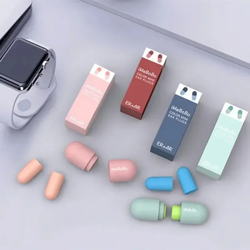 Anti-Noise Sleeping Ear Plugs Noise Reduction Earplugs For Sleep Mute Soft Slow Rebound Ear Protection Portable Earplug