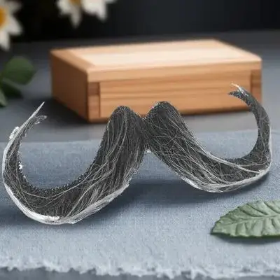 Fake Mustache Prop Realistic Fake Beard Cosplay Party Performance Lifelike Mustache Decoration Realistic Fabric Beard