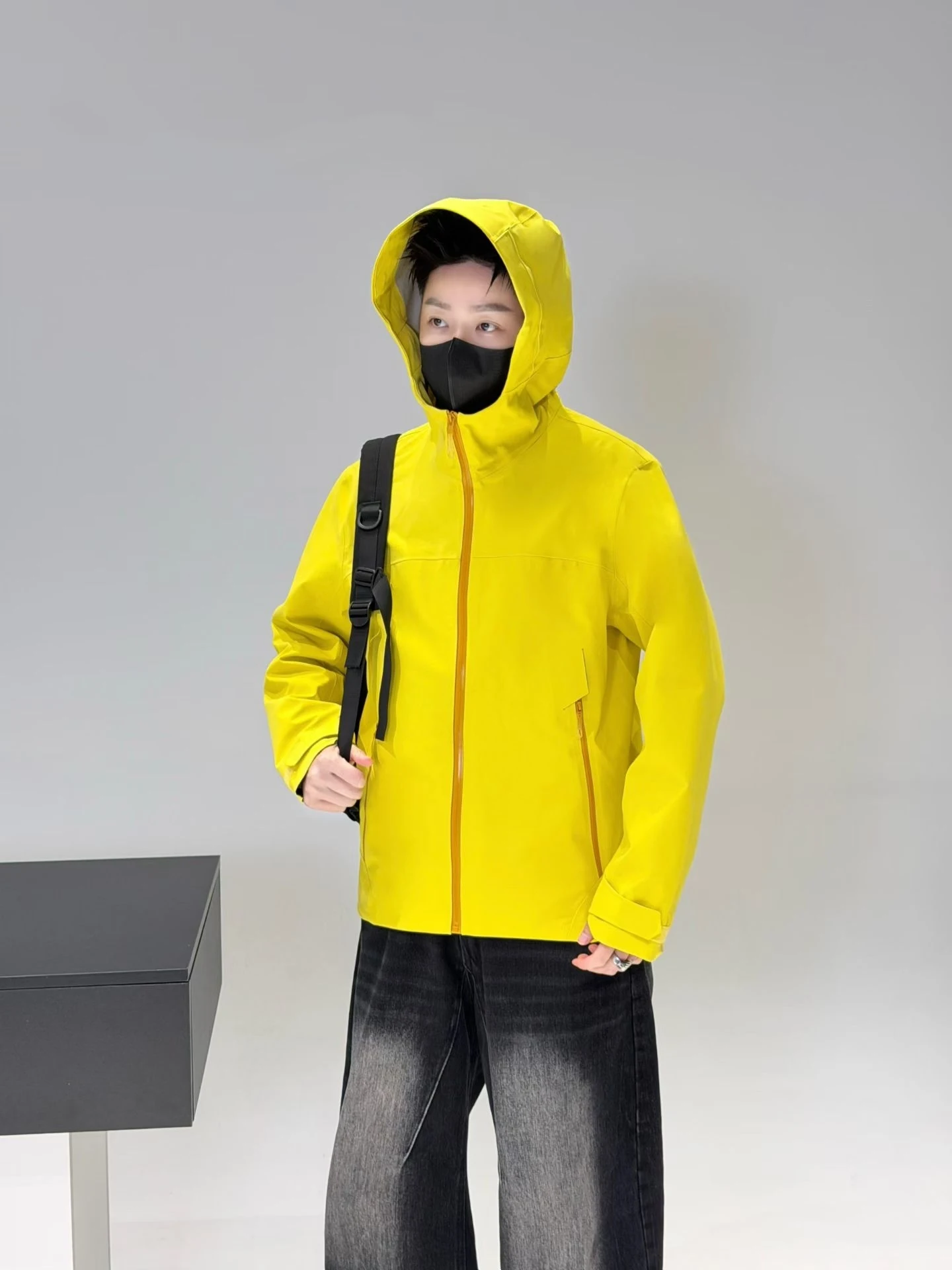 

Men's Outdoor Spring Autumn Hooded Jacket Standard Fit Antimicrobial Overall Pressed Rubberized Fashionable Versatile Cool