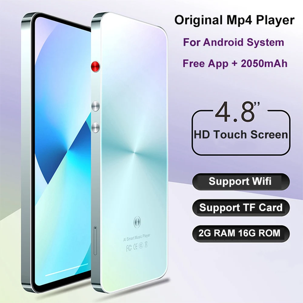 

Multiple Language Mp3 Music Player Speaker For Android Google Play Touch Screen Wifi 16gb MP4 Video Player Fm Radio Recorder