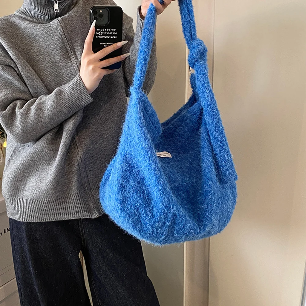 Lightweight Durable Large Mom Tote - Long-handled Textured Dumpling Bag For Commuting, Daily Use Multi-scene Storage