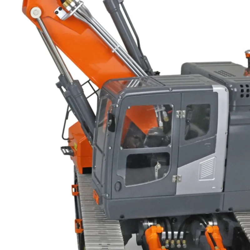 LESU 1/14 Metal Hydraulic RC Excavator Model Aoue ET26L PL18EV Valve Smoke Motor Outdoor Toys THZH1268