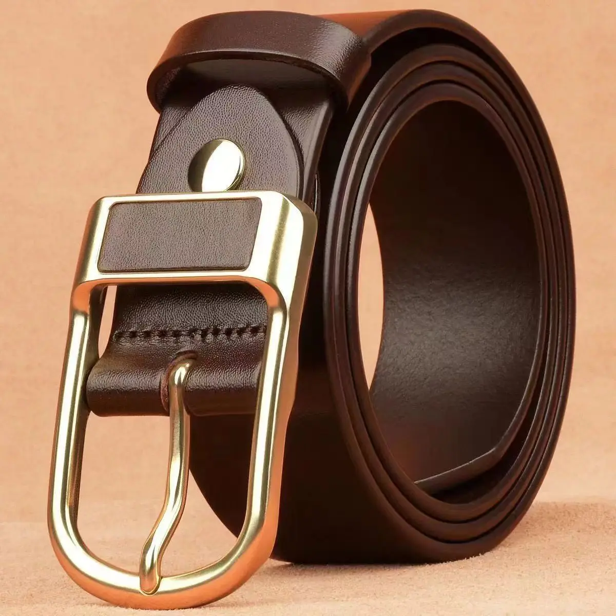 Ceinture en cuir pour hommes, ceinture utilitaire pour jeans, décoration simple et polyvalente, pantalon Fjimbeed décontracté, cadeaux d'affaires masculins, Y2K