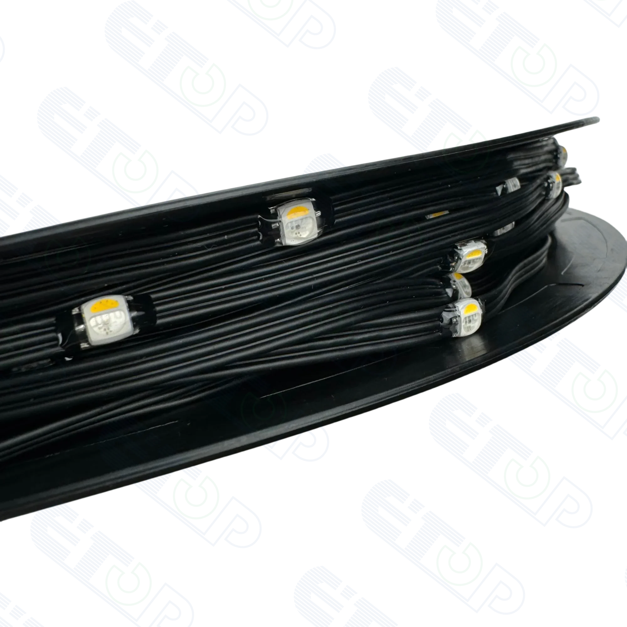 

DC12V 1000ct 50 мм/100 мм Шаг SK6812-RGBW IC Светодиодный пиксельный гирляндный светильник с семенами Адресный IP67 20AWG 3-контактный черный провод Прозрачная линза