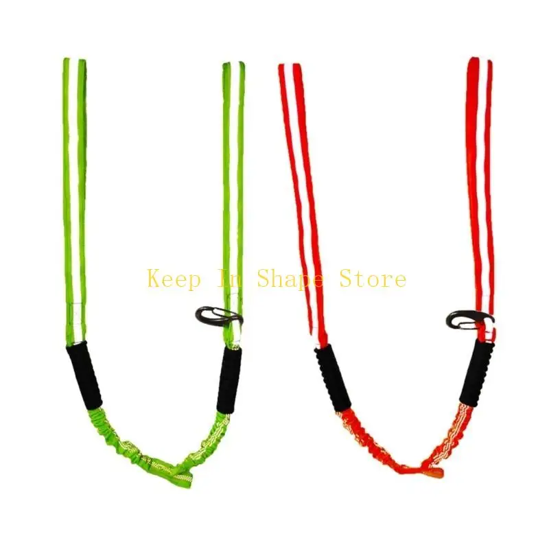 U1JC Bungee Boats Dock Line with Stainless Steels Clip Shock Absorbs Marine Mooring Rope Reflective Nylons Elastics Rope