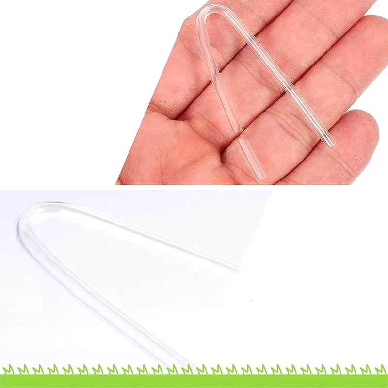 ●U Shape BTE Earmold Hearing Aid Bent Tubing PVC Transparent Earmold Tube Tubing For DIY BTE Hearing Aid Accessories