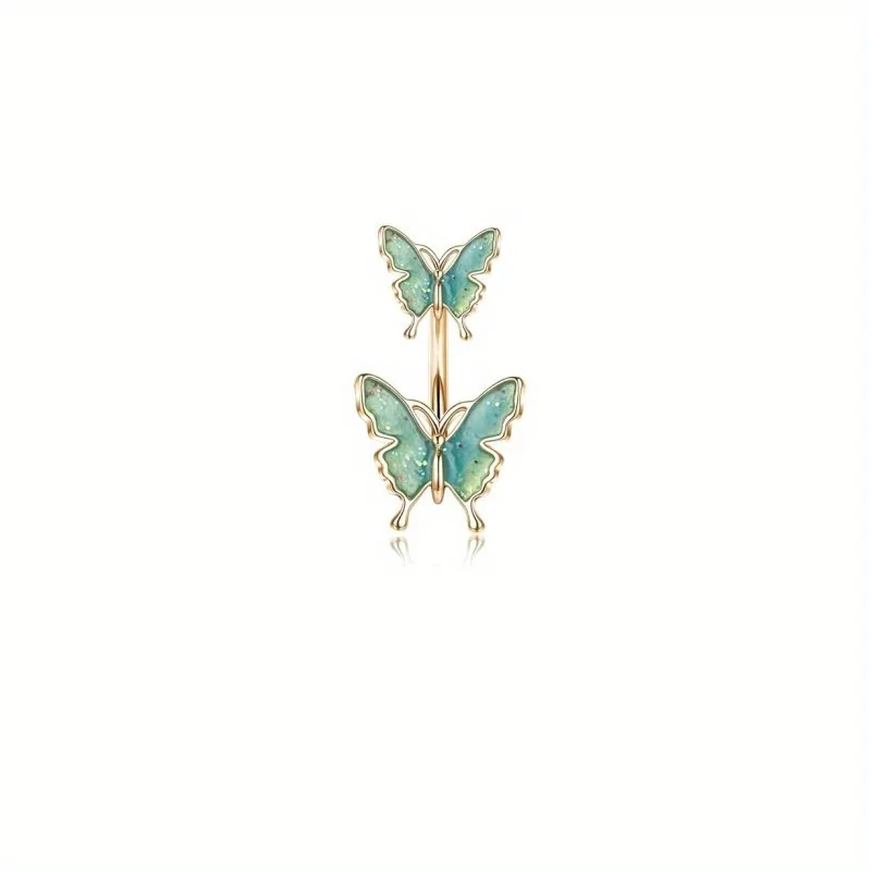 Gold Plated Belly Button Ring, Classic Navel Jewelry