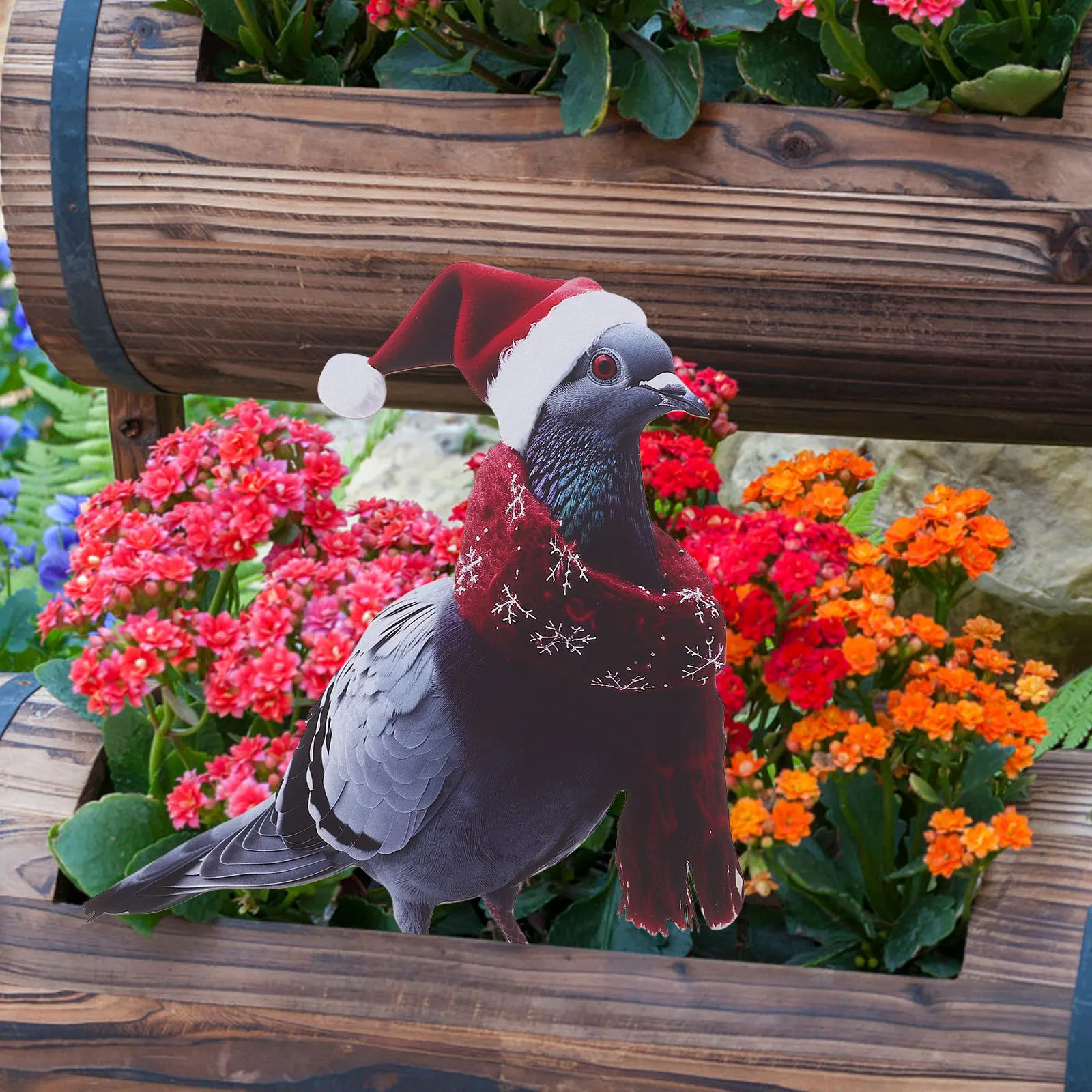 

Pigeon Yards Art Stake Realistic Garden Sign Durable Iron Material Easy Installation Decor Garden Stakes Art Pigeon Yard Sign