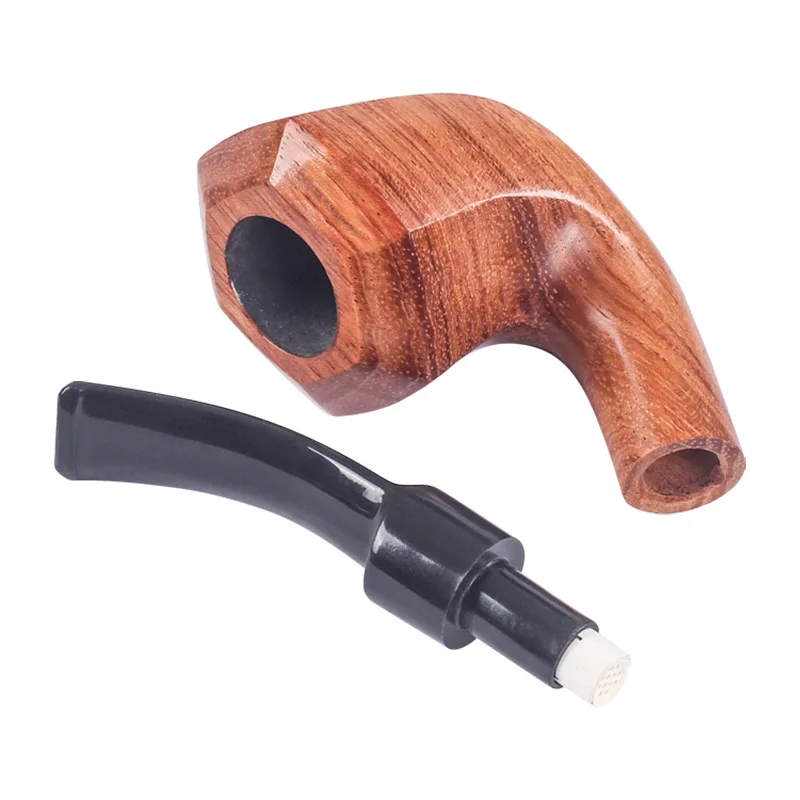 New Classic Smoking Pipe Solid Wood Resin Tobacco Pipe Gift Men Gadget