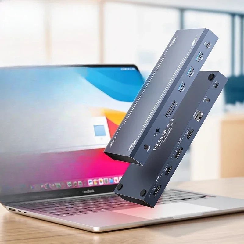 Docking station Three-screen USB expansion high definition DP docking station TypeC
