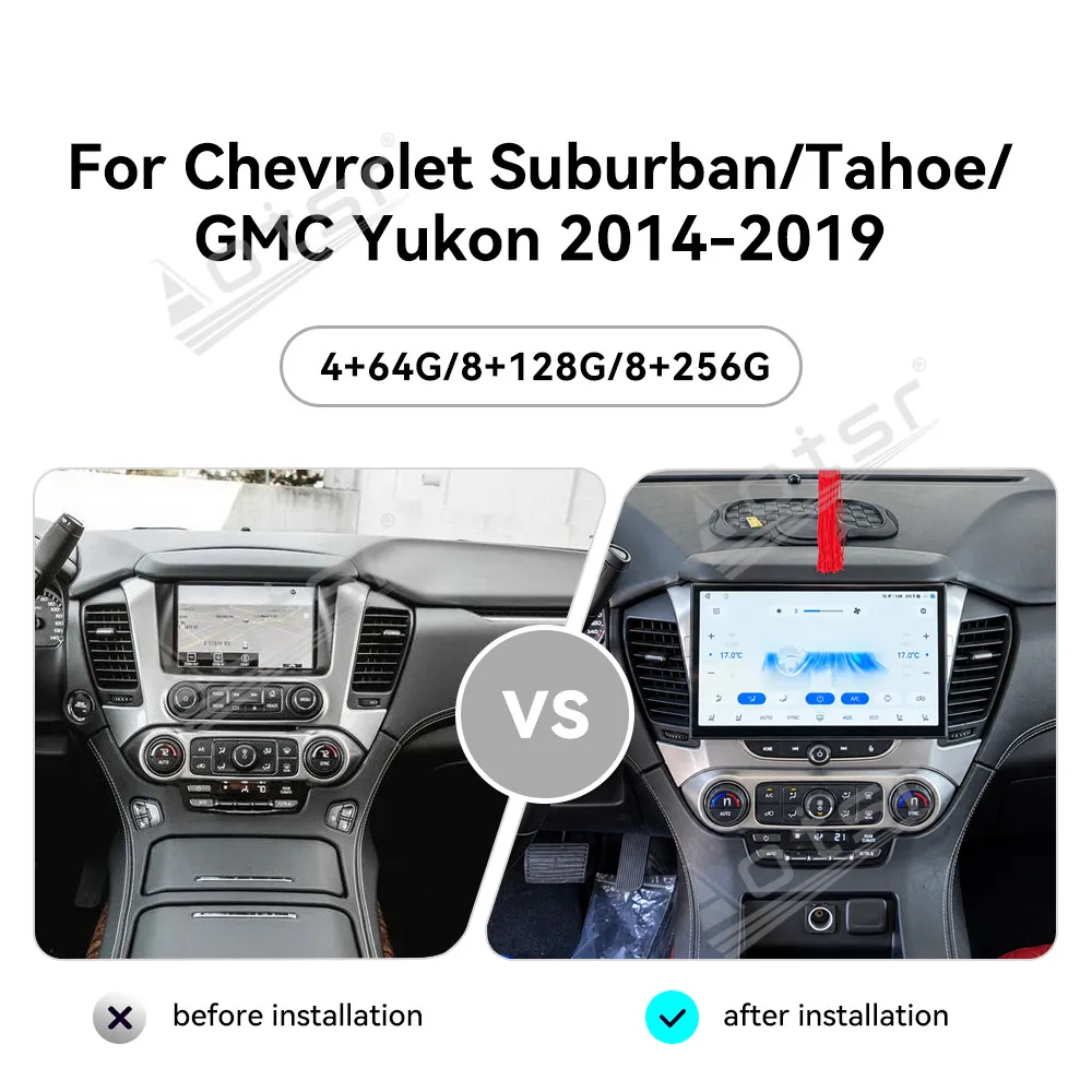 11.6 Inch Touch Screen Car Radio For Chevrolet Suburban/Tahoe/GMC Yukon 2014-2019 Android 13 CarPlay GPS Navi Car Accessories